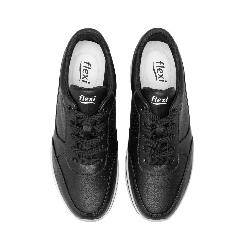Foto 5 pulgar | Tenis Flexi 101011 color Negro con Plataforma para Mujer