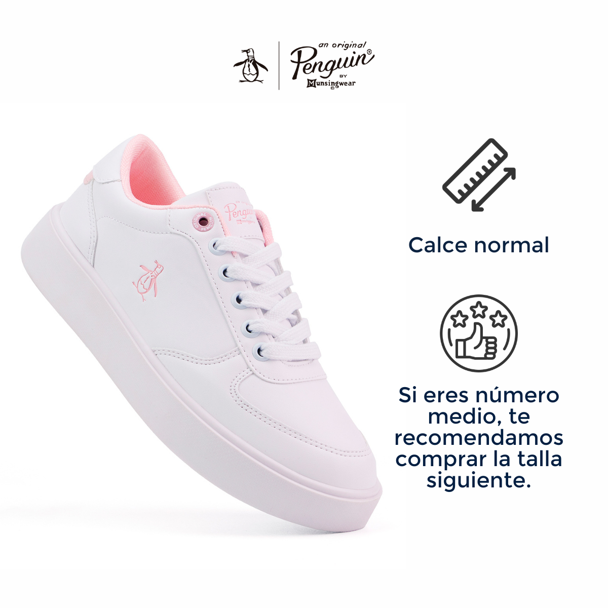 Foto 6 pulgar | Tenis Penguin Janny color Blanco para Mujer