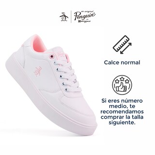 Foto 5 | Tenis Penguin Janny color Blanco para Mujer