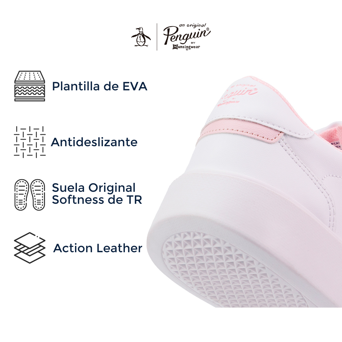 Foto 7 pulgar | Tenis Penguin Janny color Blanco para Mujer