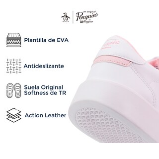 Foto 6 | Tenis Penguin Janny color Blanco para Mujer