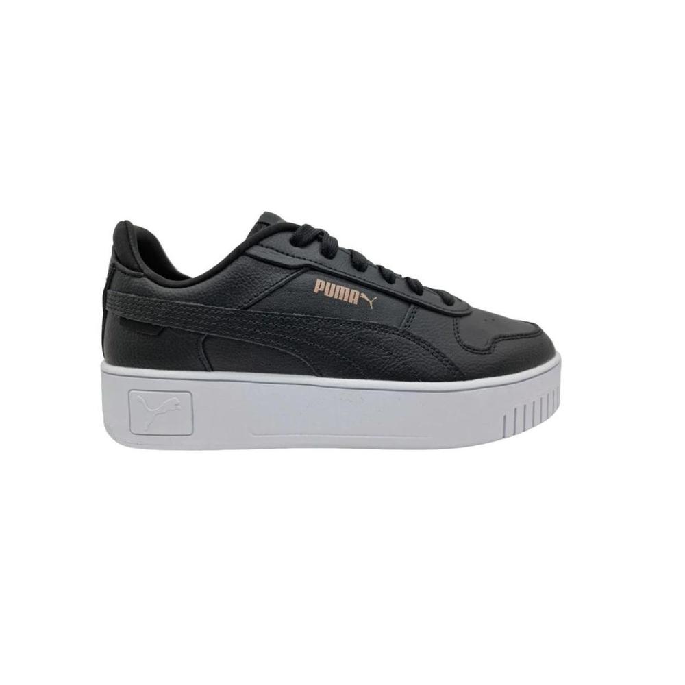Foto 2 pulgar | Tenis Puma Carina color Negro de Piel para Mujer