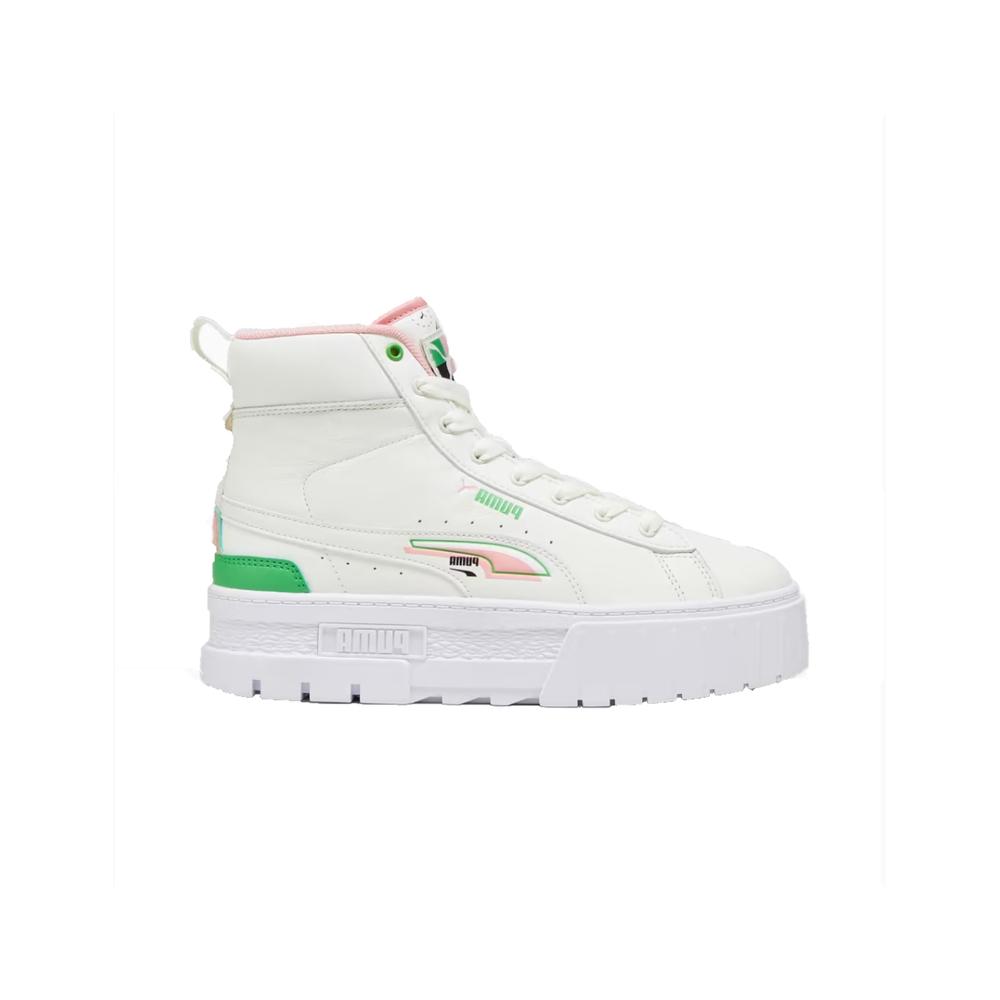 Foto 2 pulgar | Tenis Puma 393780 02 color Blanco Mayze Mid Brand Love Casual para Mujer