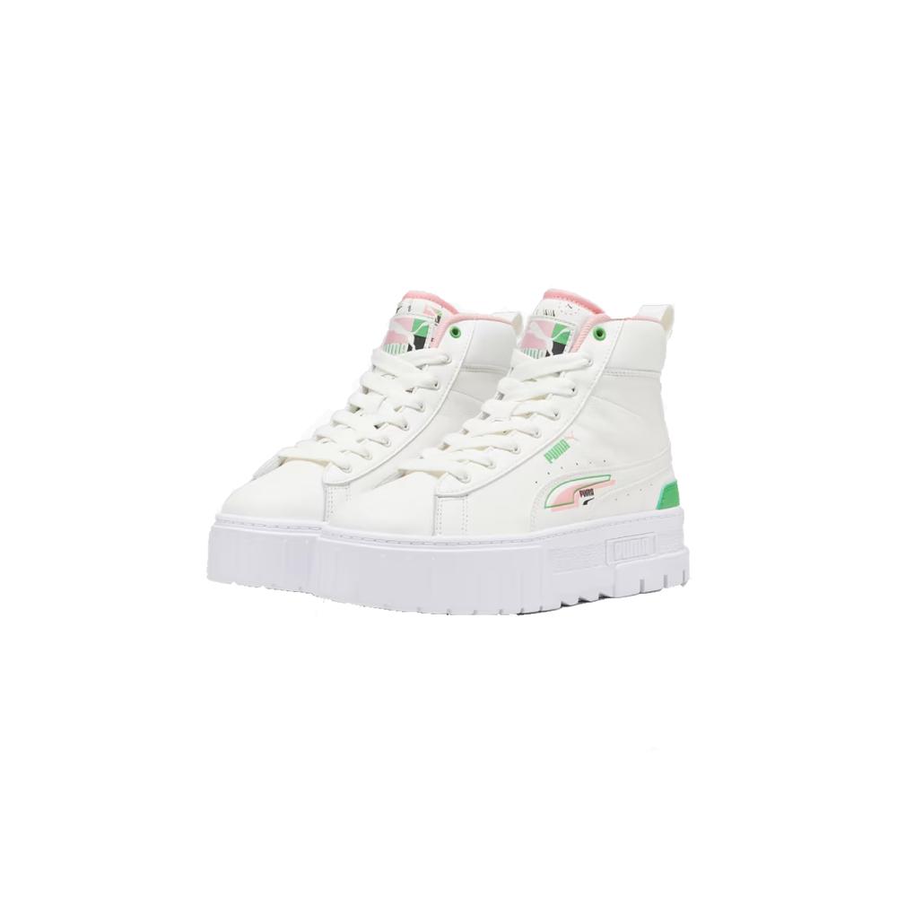 Foto 4 pulgar | Tenis Puma 393780 02 color Blanco Mayze Mid Brand Love Casual para Mujer