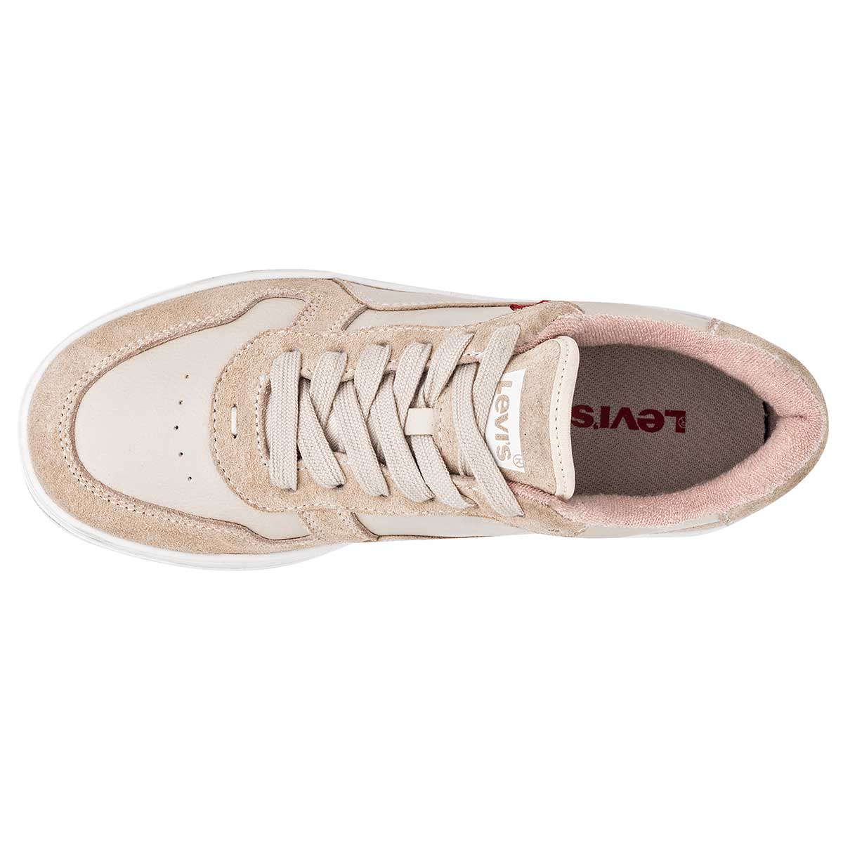 Foto 3 pulgar | Tenis Casuales Levi's Beige para Mujer