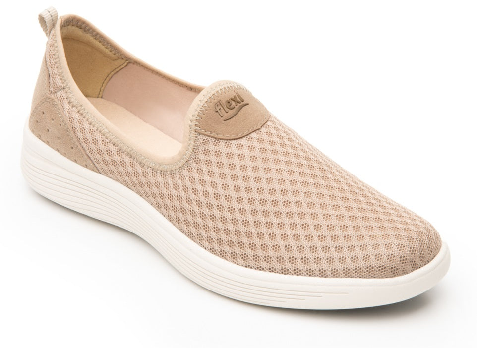 Foto 2 pulgar | Tenis Flexi Beige Casuales para Mujer