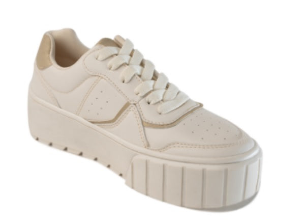 Tenis para Mujer Capa de Ozono Casuales color Latte