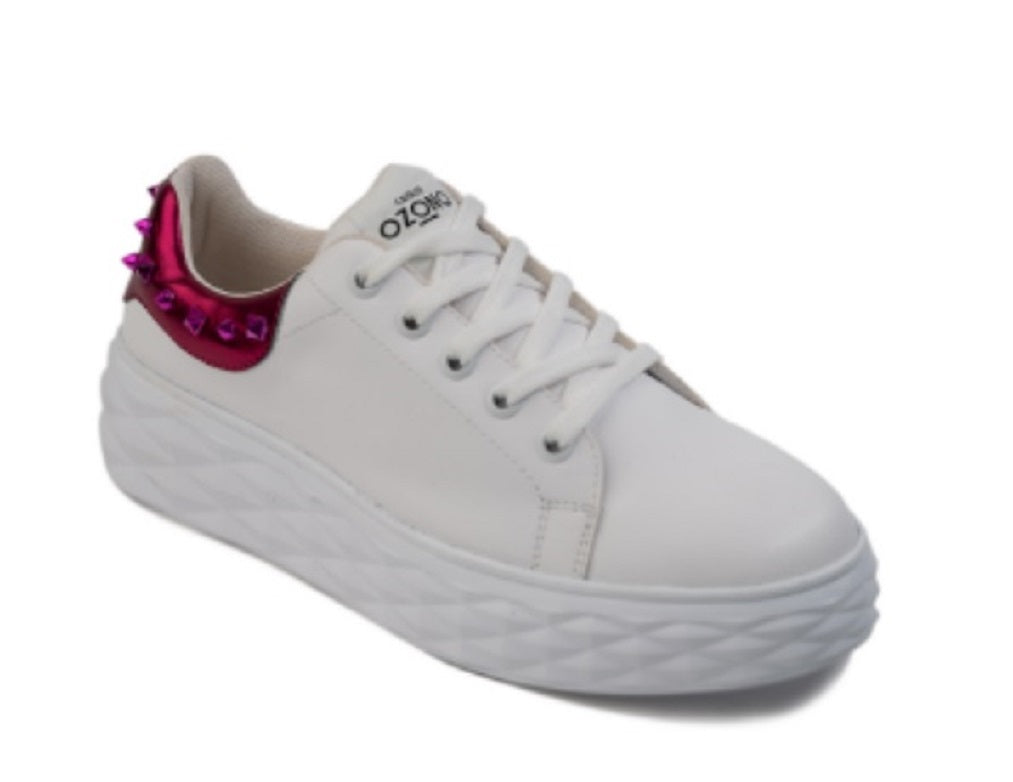Foto 2 pulgar | Tenis Ozono Blancos Casuales para Mujer