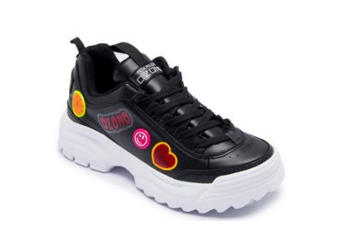 Foto 2 pulgar | Tenis Ozono Negros Casuales para Mujer