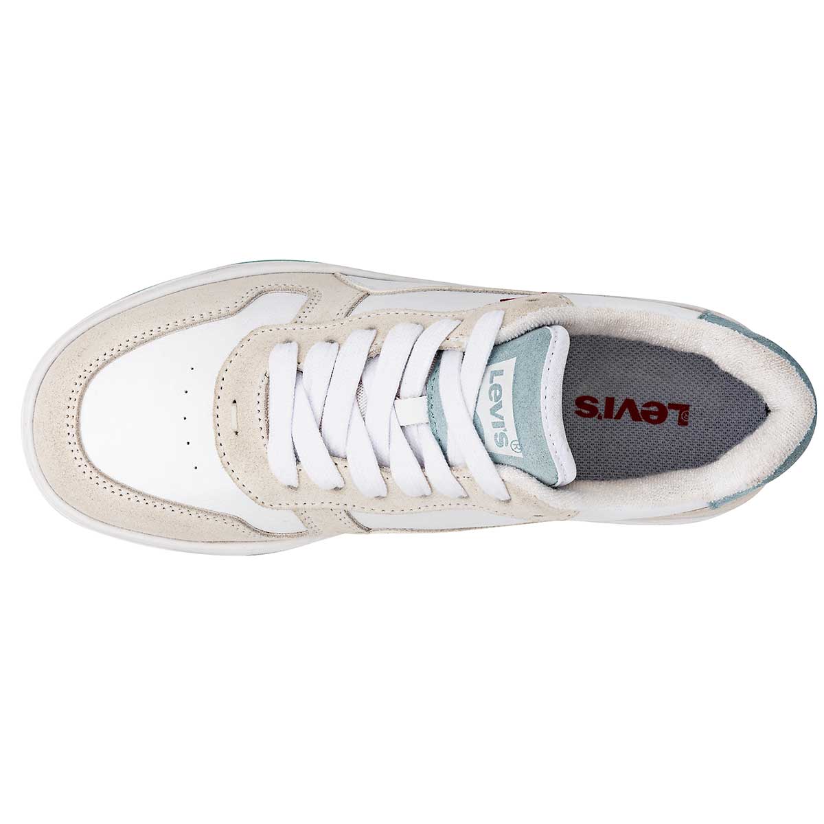 Foto 3 pulgar | Tenis Casuales Levi's Blancos para Mujer