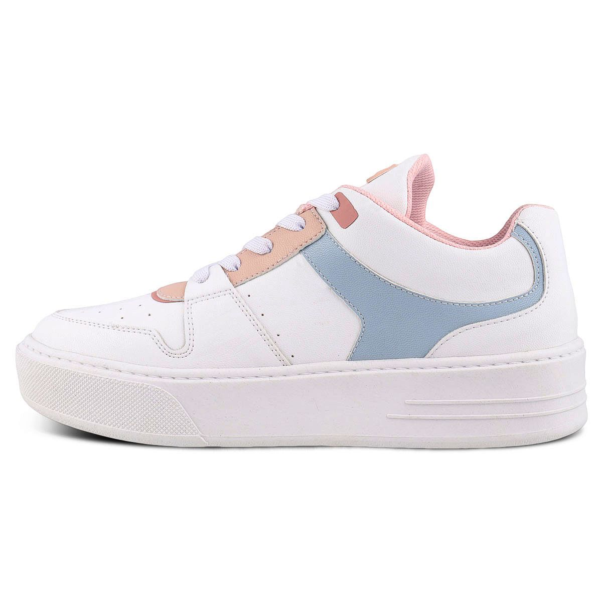 Foto 3 | Tenis Casuales Dominiq 2774 Blancos para Dama