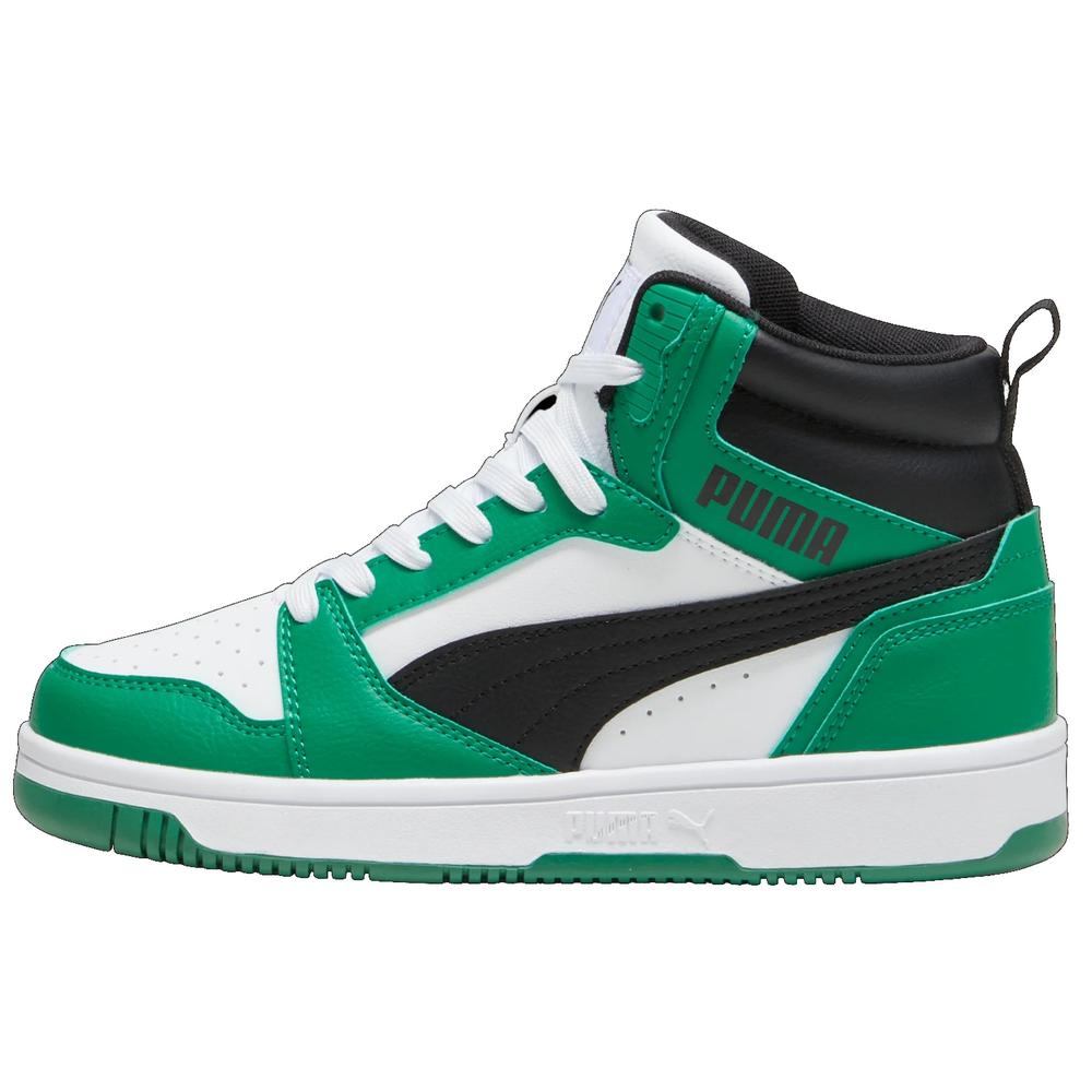 Foto 2 pulgar | Tenis Puma Rebound V6 Mid Jr Verdes Unisex