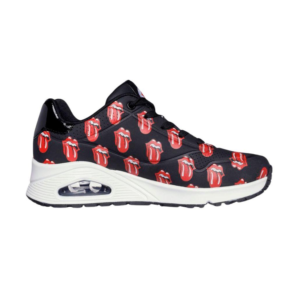 Foto 5 | Tenis Skechers Uno X Rolling Stones Mujer Negro