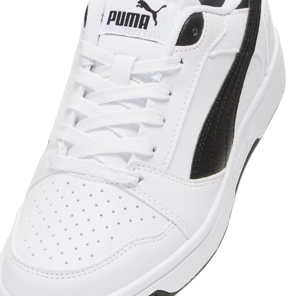 Foto 5 pulgar | Tenis Puma Rebound V6 Lo Jr Blancos Unisex