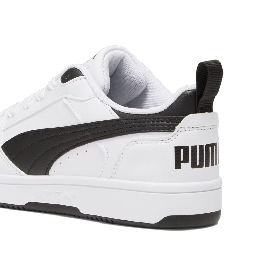 Foto 6 pulgar | Tenis Puma Rebound V6 Lo Jr Blancos Unisex