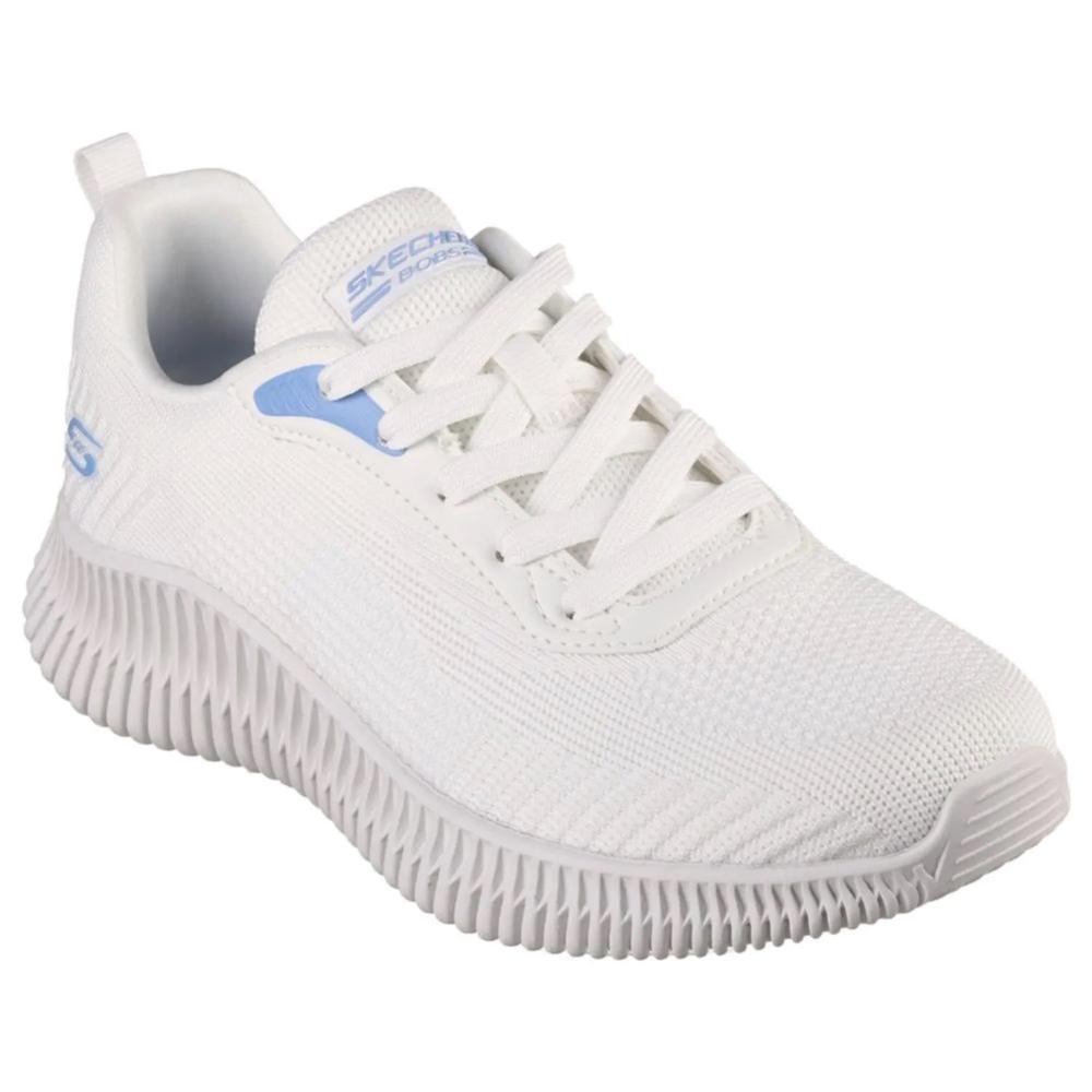 Foto 3 | Tenis Skechers Bobs Geo Blancos Para Mujer