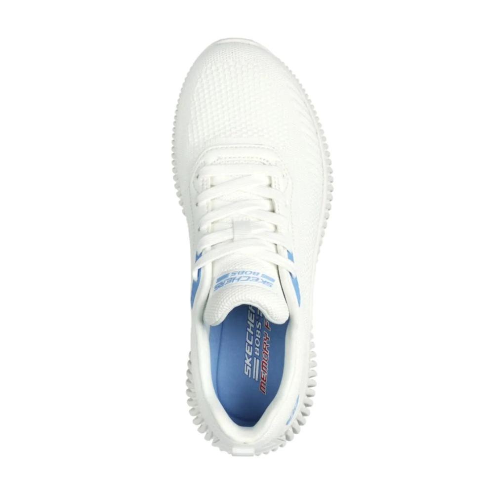 Foto 4 | Tenis Skechers Bobs Geo Blancos Para Mujer