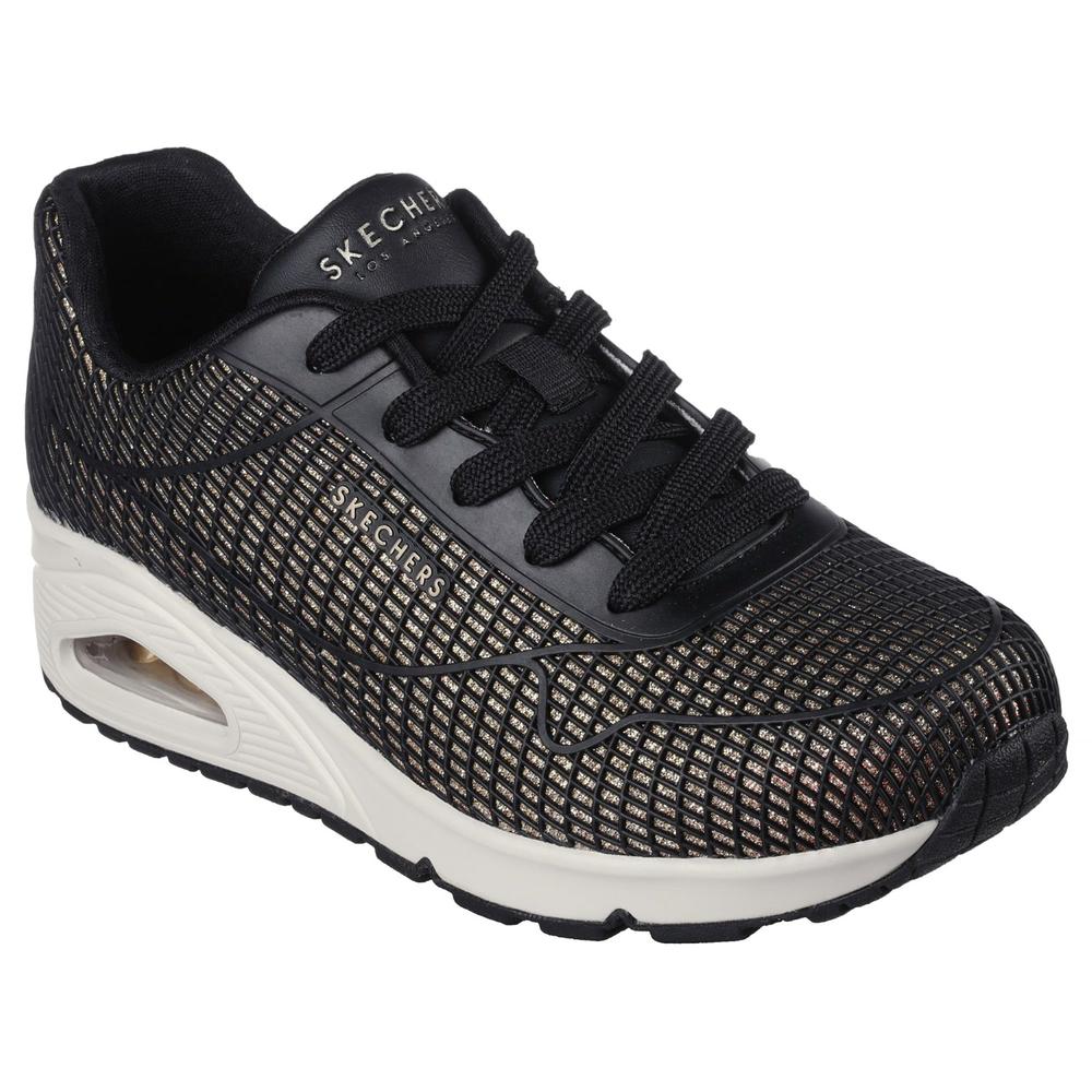 Foto 4 pulgar | Tenis Skechers Uno Negros Para Mujer