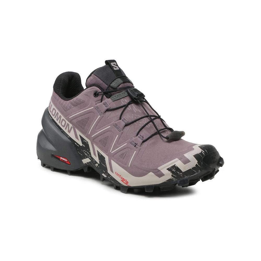 Foto 3 pulgar | Tenis Salomon Speedcross 6 Morados para Mujer