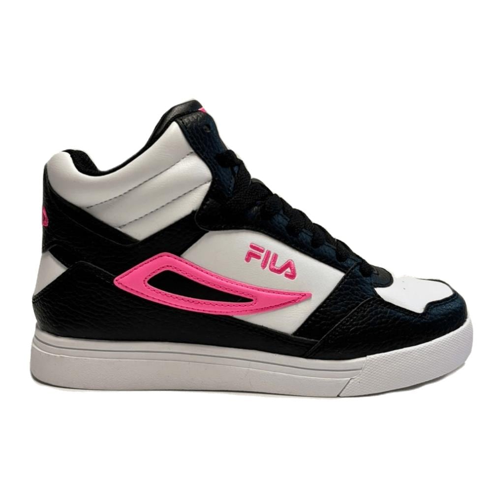 Tenis fila fashion negro con rosa