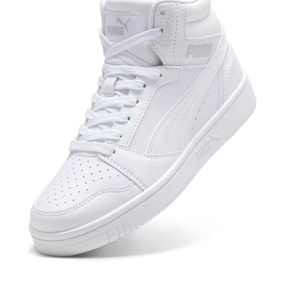 Foto 4 pulgar | Tenis Puma Rebound V6 Mid Jr Blancos Unisex