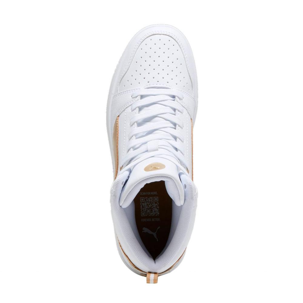 Foto 6 pulgar | Tenis Puma Rebound V6 Metallic Dream Blanco para Mujer