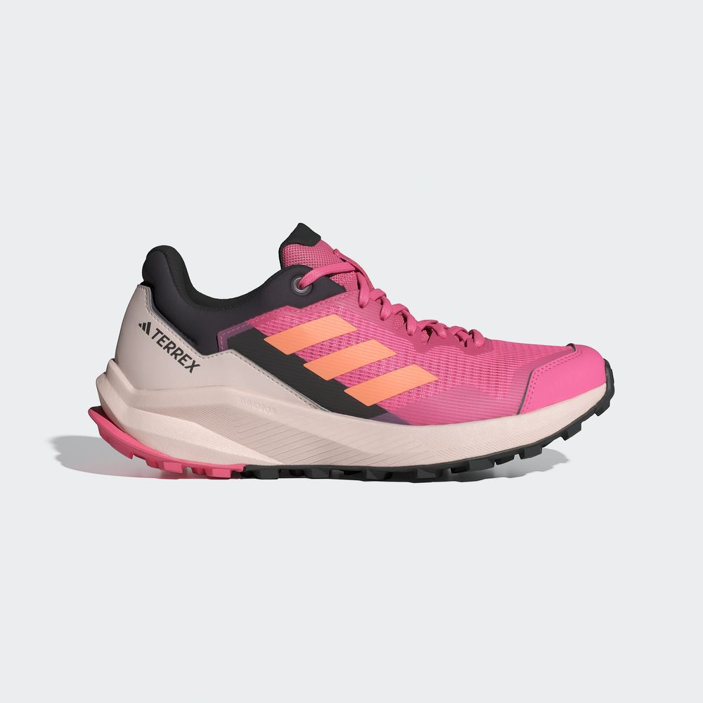 Foto 3 pulgar | Tenis de Trail Running Terrex Trail Rider Adidas Rosa Mujer