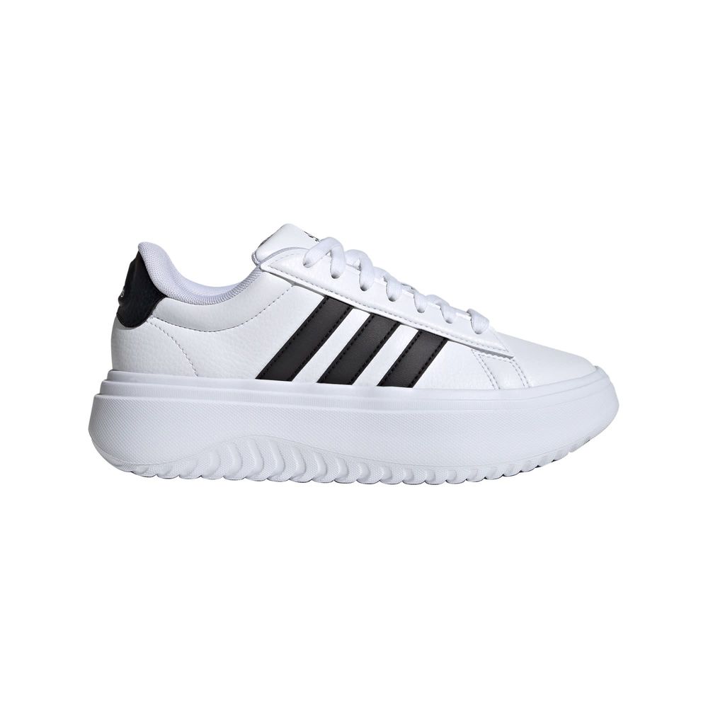 Foto 2 pulgar | Tenis Adidas Grand Court Platform Blancos para Mujer