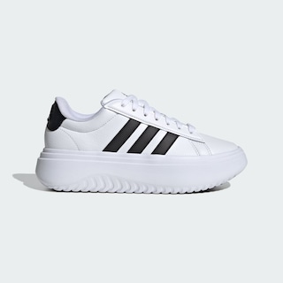 Foto 2 | Tenis Adidas Grand Court Platform Blancos para Mujer