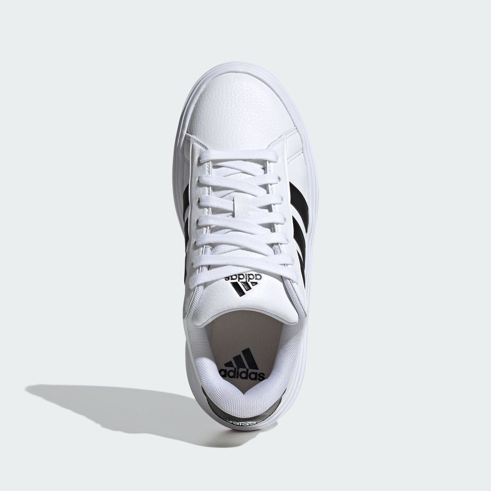 Foto 5 pulgar | Tenis Adidas Grand Court Platform Blancos para Mujer