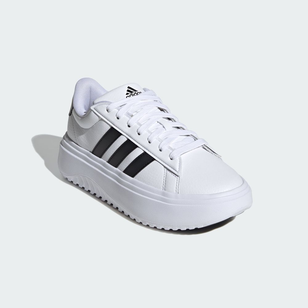 Foto 7 pulgar | Tenis Adidas Grand Court Platform Blancos para Mujer