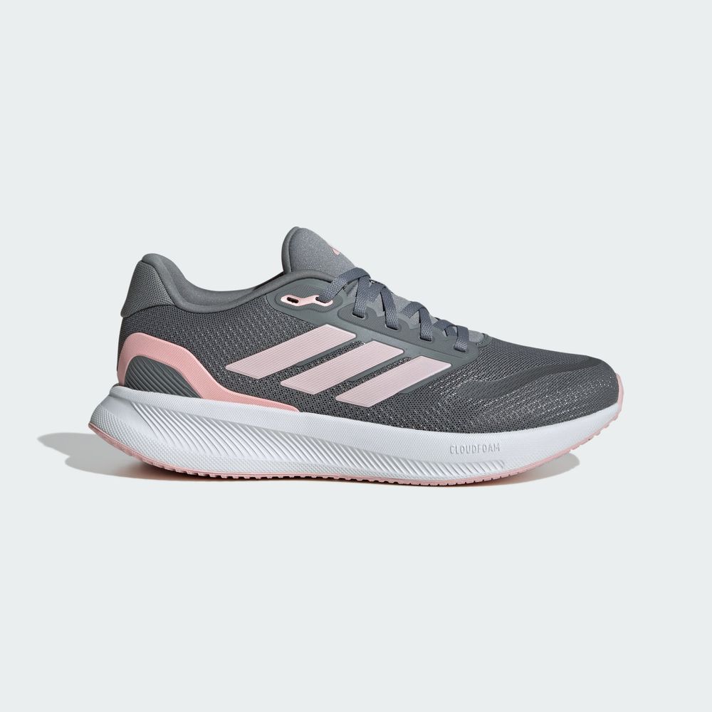 Foto 3 pulgar | Tenis de Running Runfalcon 5 Adidas Gris para Mujer