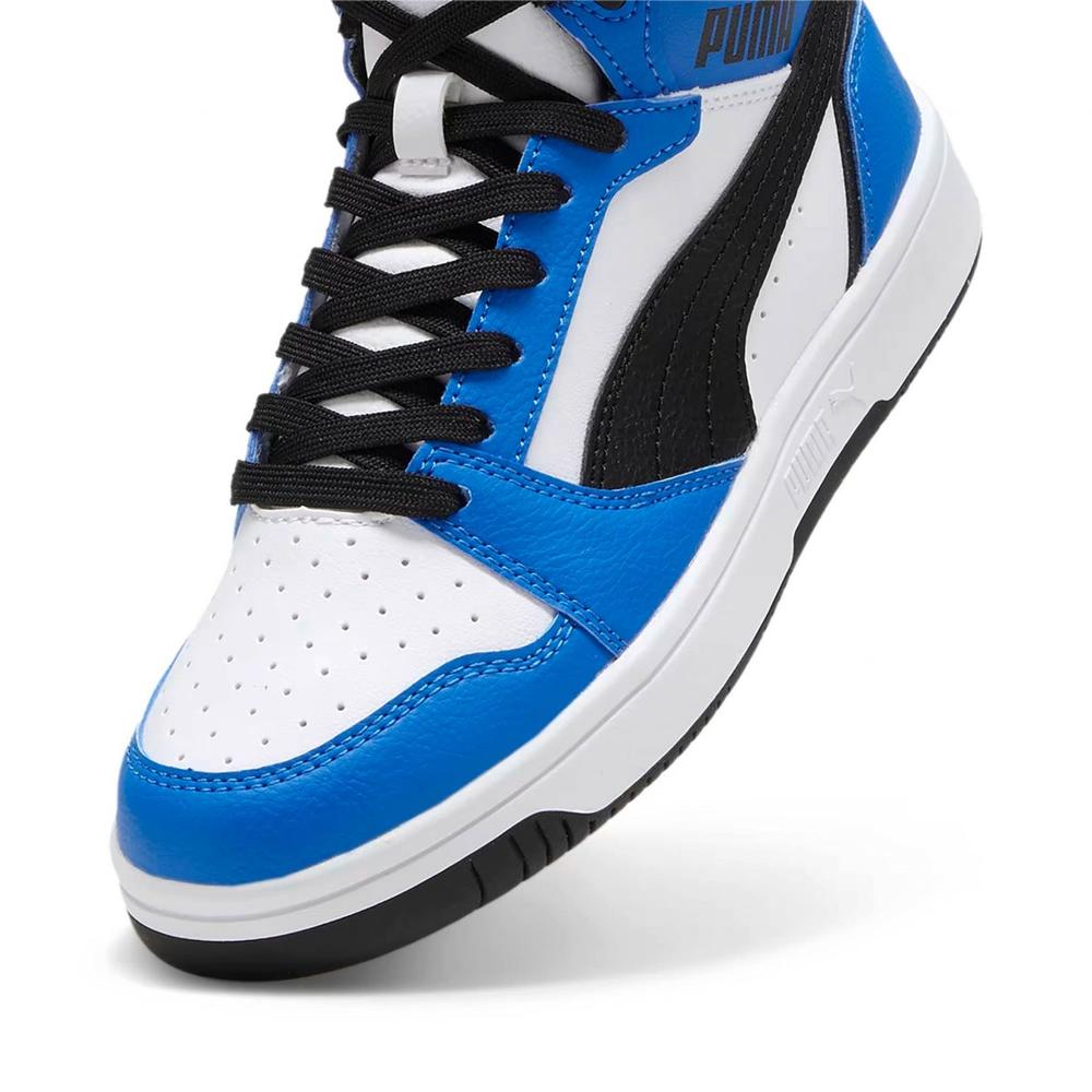 Foto 4 pulgar | Tenis Puma Rebound V6 Mid Jr Azules Unisex