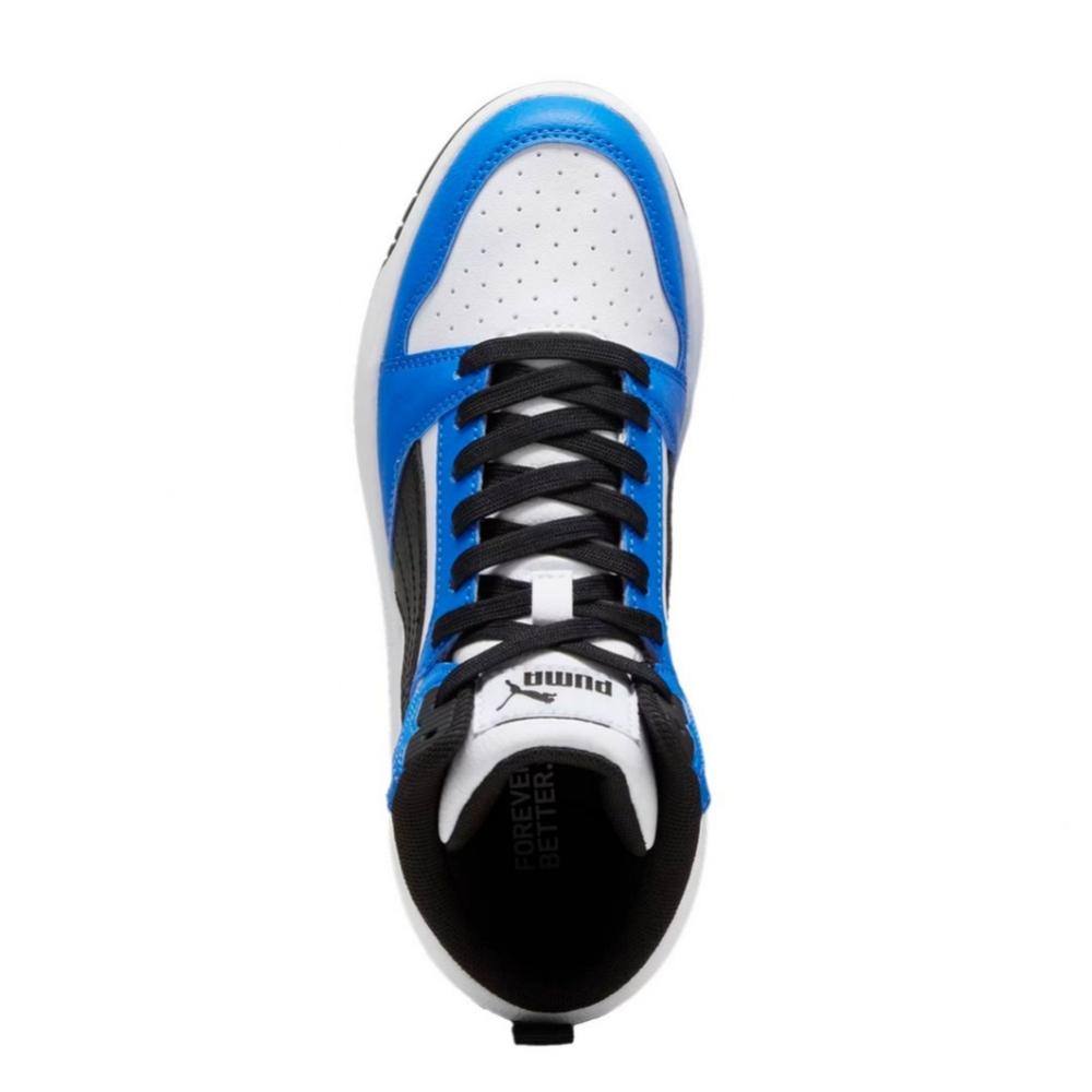 Foto 6 pulgar | Tenis Puma Rebound V6 Mid Jr Azules Unisex