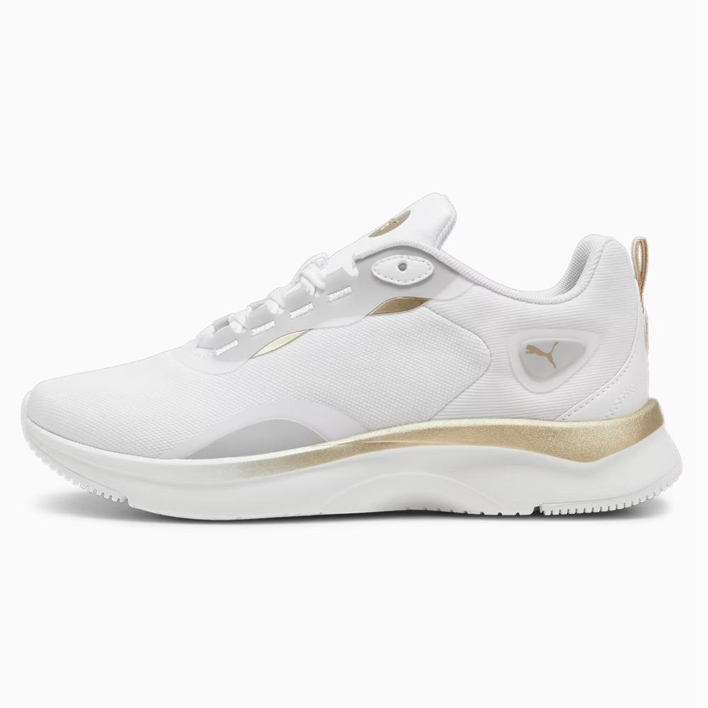 Tenis Puma Softride Orla Metallic Dream 397804-01 Blancos para Mujer