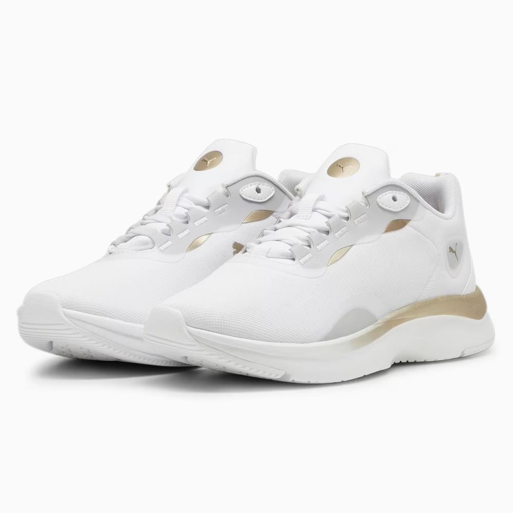 Foto 3 pulgar | Tenis Puma Softride Orla Metallic Dream 397804-01 Blancos para Mujer