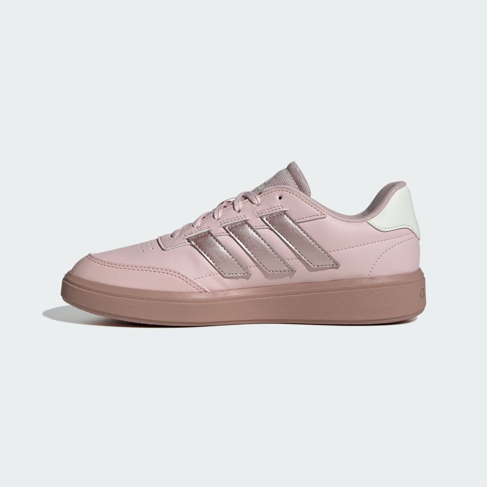 Foto 4 pulgar | Tenis Courtblock Adidas Rosa Mujer