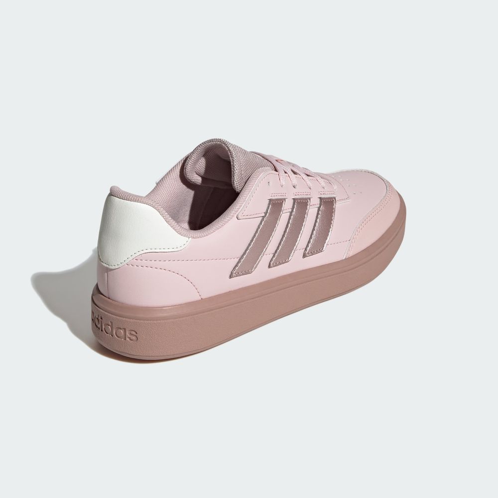 Foto 8 pulgar | Tenis Courtblock Adidas Rosa Mujer