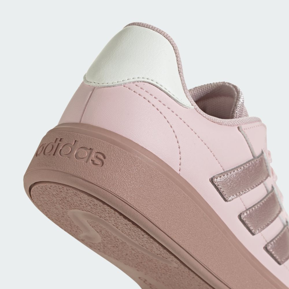 Foto 9 pulgar | Tenis Courtblock Adidas Rosa Mujer