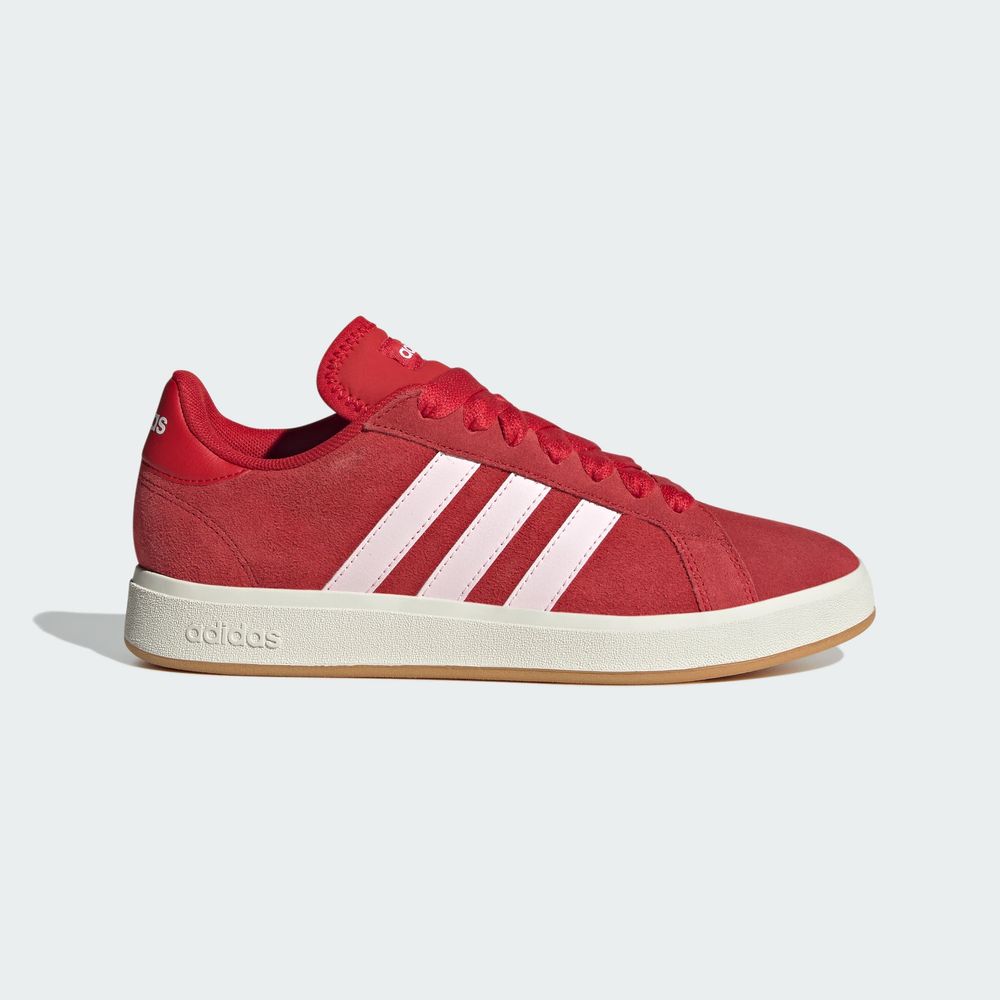 Foto 3 pulgar | Tenis Grand Court Base 00s Adidas Rojo Mujer