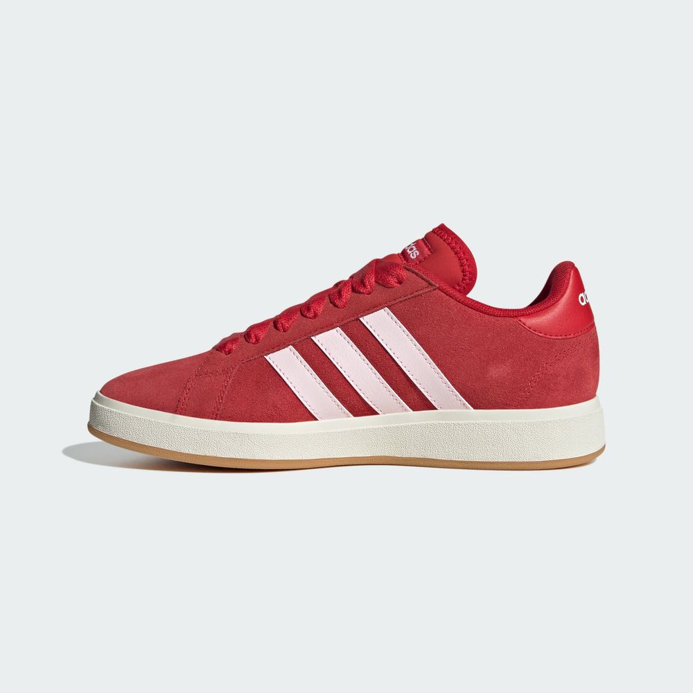 Foto 4 pulgar | Tenis Grand Court Base 00s Adidas Rojo Mujer