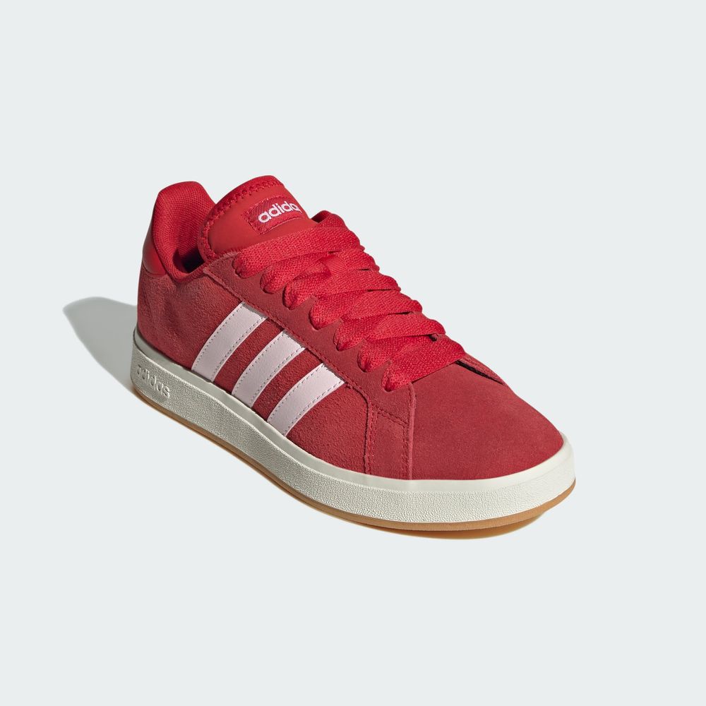 Foto 7 pulgar | Tenis Grand Court Base 00s Adidas Rojo Mujer