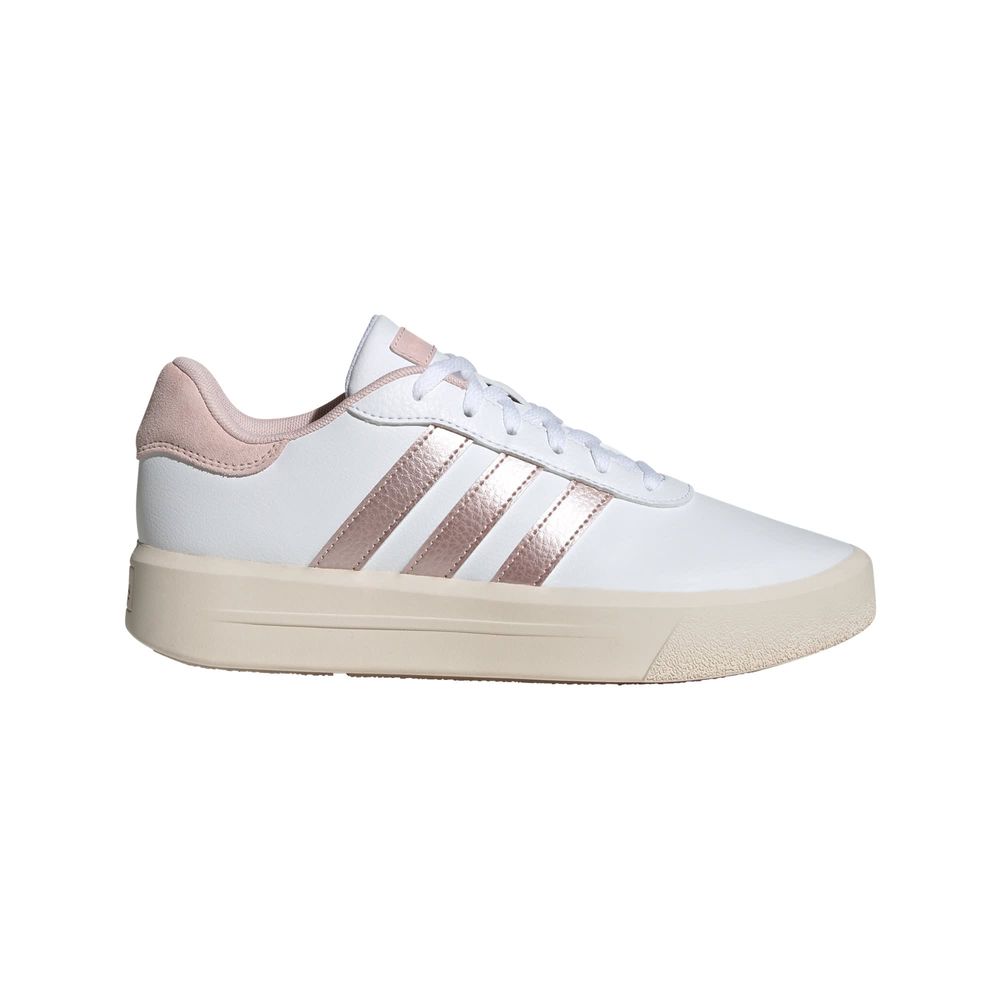 Foto 2 pulgar | Tenis Adidas Court Plataforma Adidas Blanco Mujer