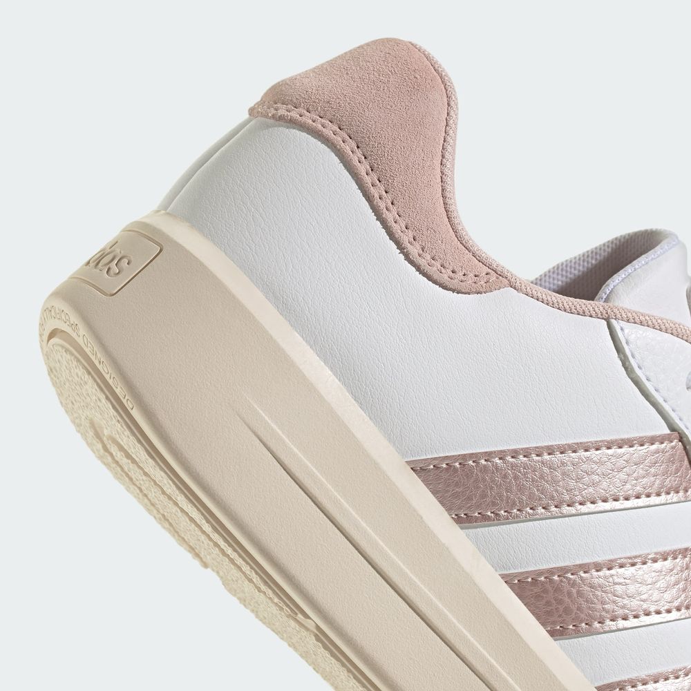 Foto 8 | Tenis Adidas Court Plataforma Adidas Blanco Mujer