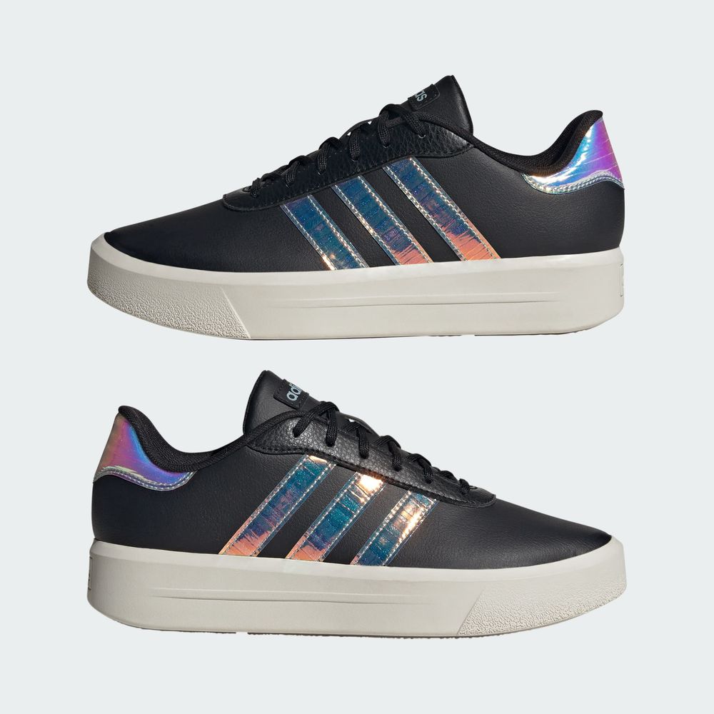 Foto 8 | Tenis Adidas Court Plataforma Negro Mujer