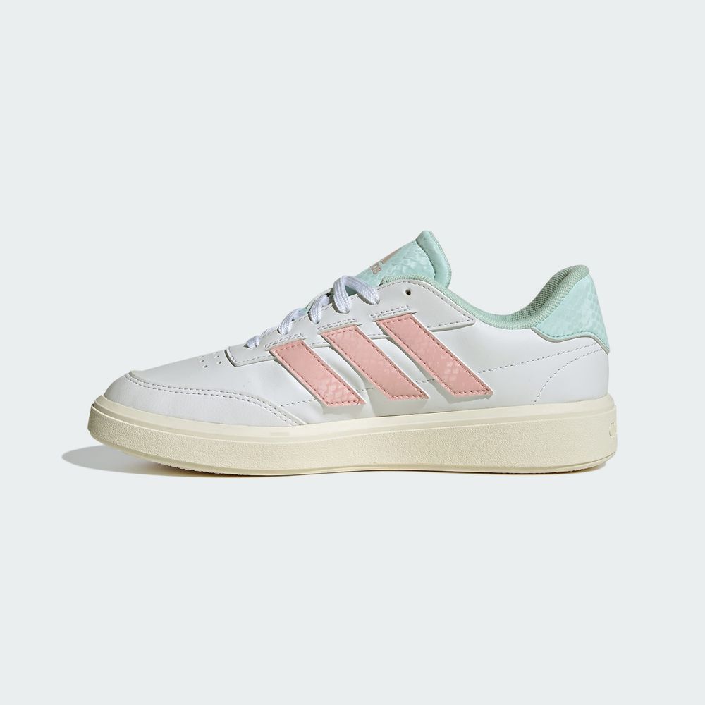 Foto 3 | Tenis Courtblock Adidas Blancos para Mujer