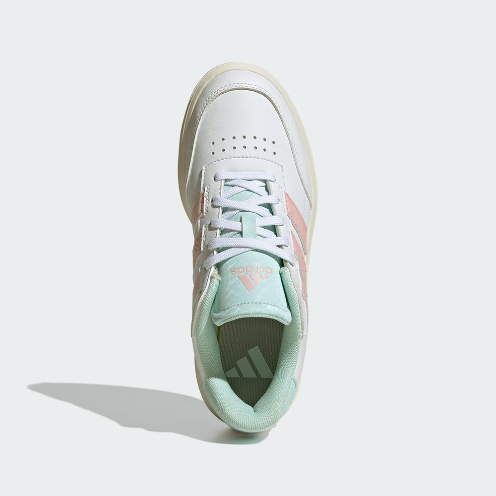 Foto 4 | Tenis Courtblock Adidas Blancos para Mujer