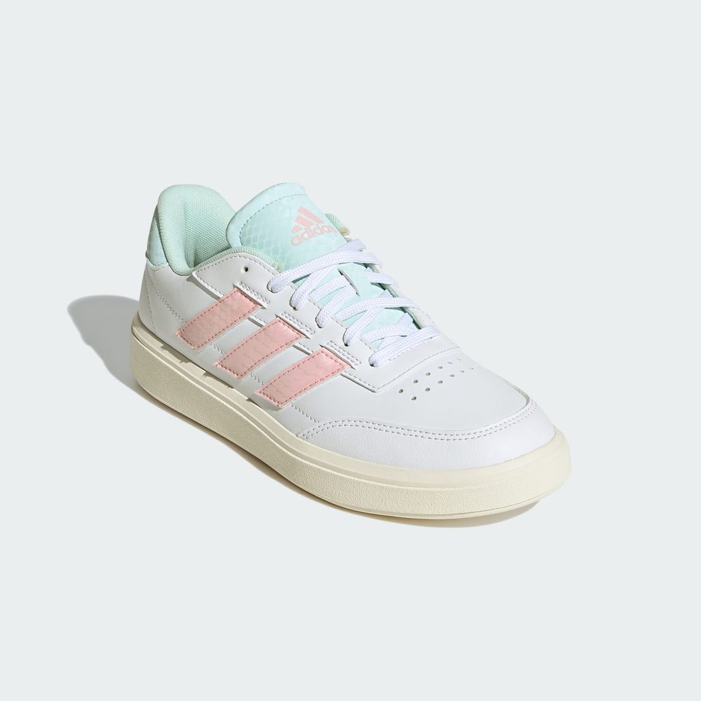 Foto 7 pulgar | Tenis Courtblock Adidas Blancos para Mujer