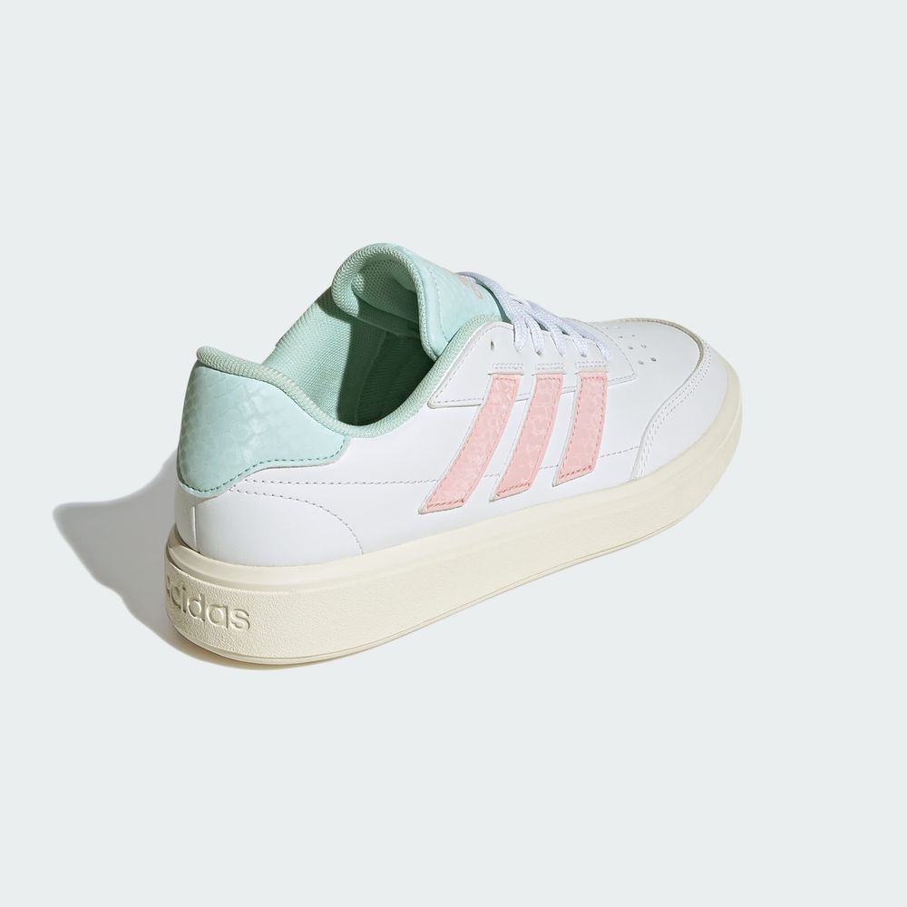 Foto 7 | Tenis Courtblock Adidas Blancos para Mujer