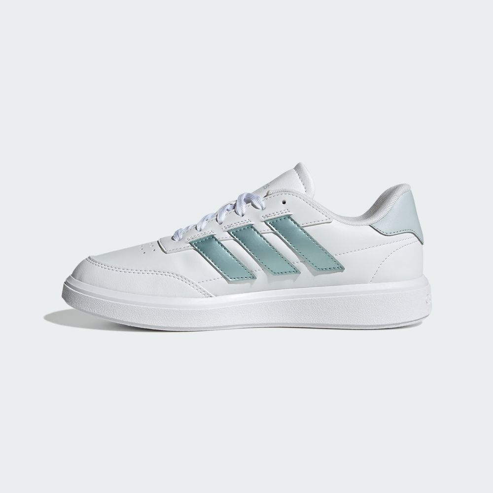 Foto 3 | Tenis Courtblock Adidas Blancos para Mujer